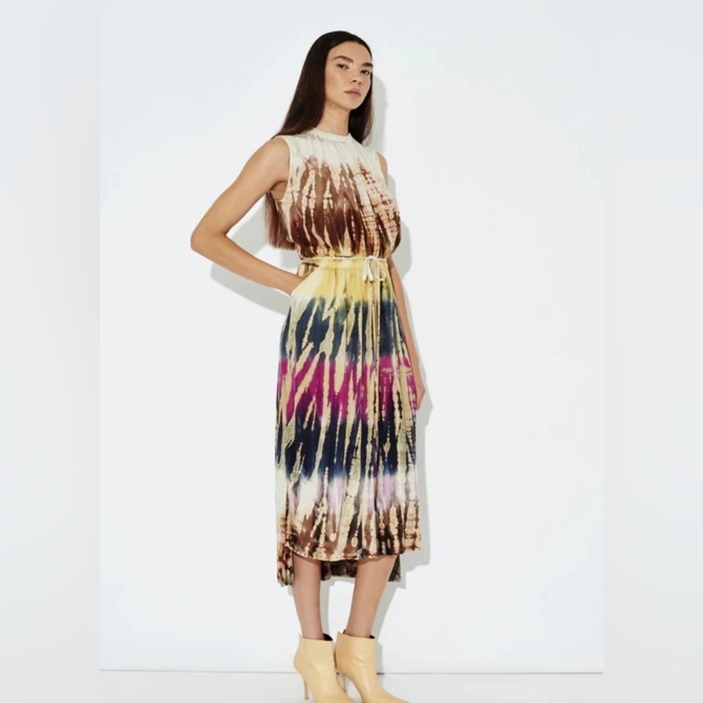 Raquel Allegra Women’s Here Today Gone Tomorrow Dress Size 1 Tie Dye